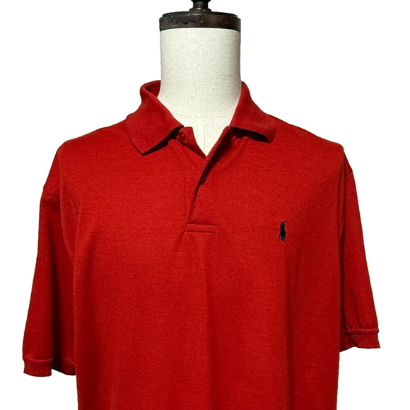 Polo Ralph Lauren Other - Polo Ralph Lauren Shirt Mens 3XL Red Short Sleeve Golf Polo Preppy Christmas